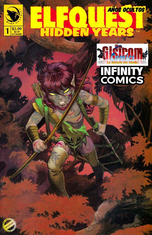 Portada ampliada de ELFQUEST HIDDEN YEARS
