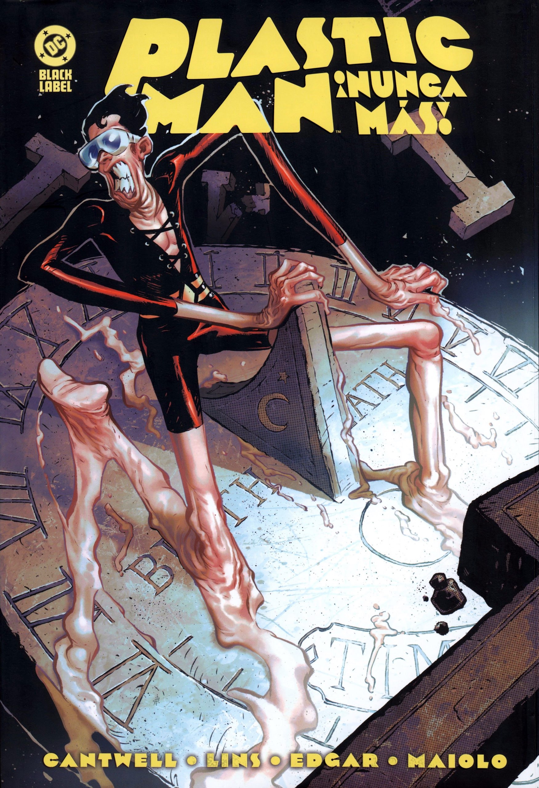 Portada ampliada de PLASTIC MAN ¡NUNCA MAS!