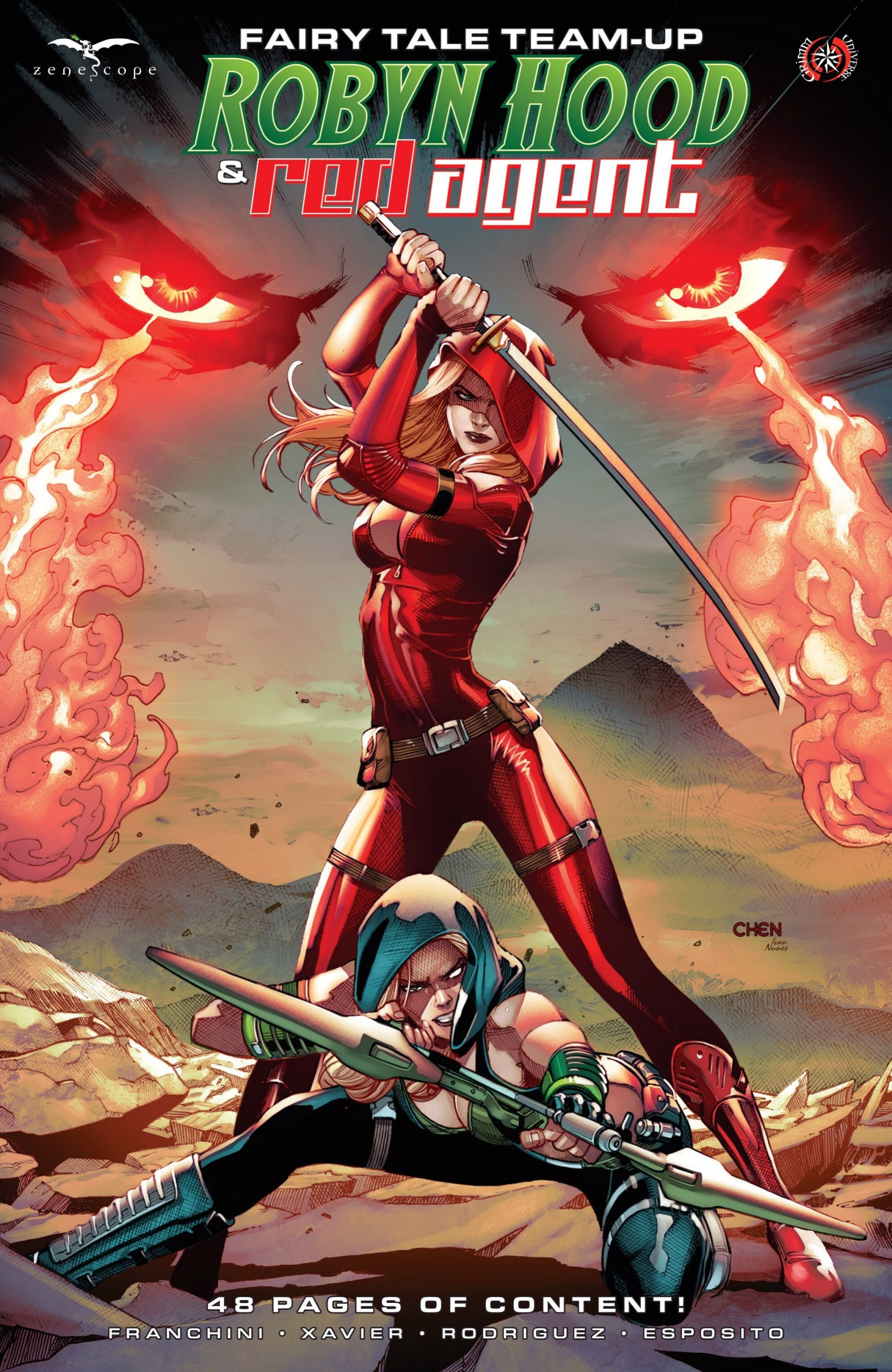 Portada ampliada de Fairy Tale Team-Up Robyn Hood & Red Agent