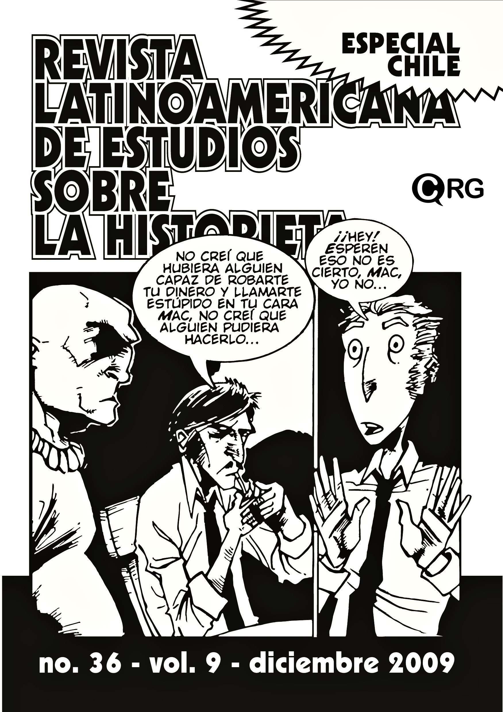 Portada ampliada de REVISTA LATINOAMERICANA DE ESTUDIOS SOBRE LA HISTORIET