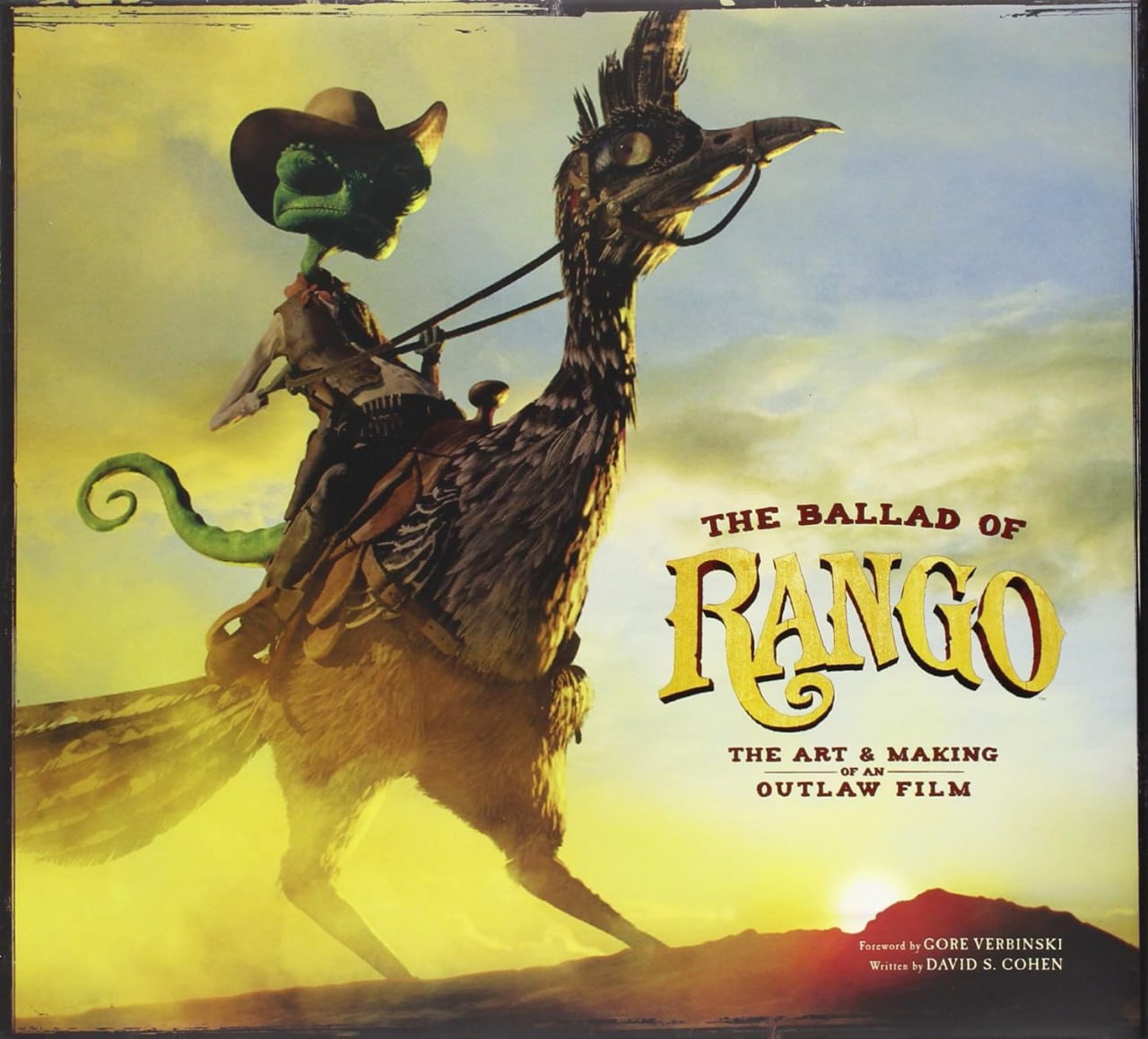 Portada ampliada de THE BALLAD OF RANGO THE ART & MAKING OUTLAW FILM