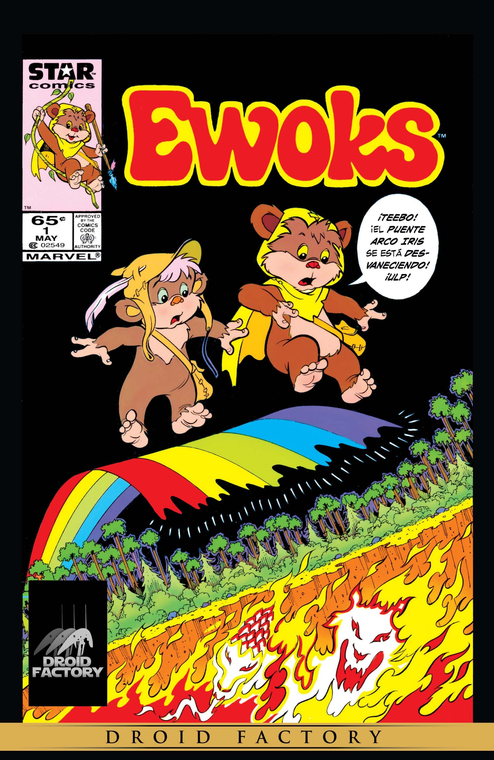 Portada ampliada de Ewoks