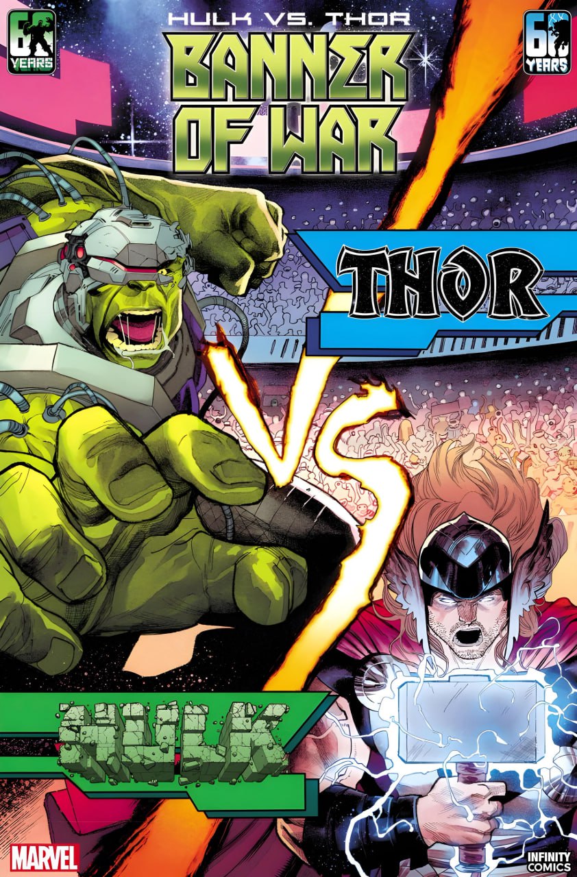 Portada ampliada de HULK VS. THOR: BANNER OF WAR