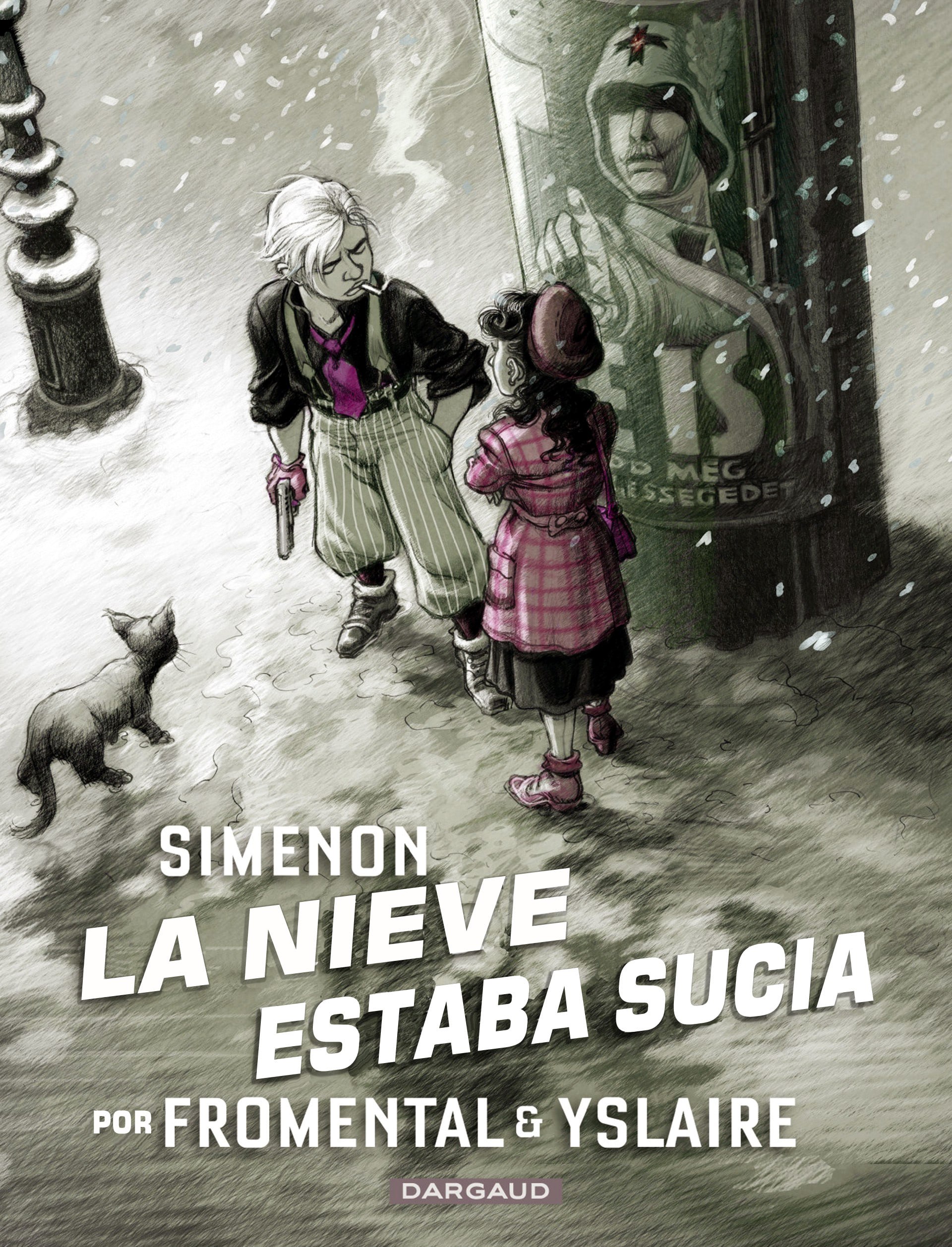 Portada ampliada de LA NIEVE ESTABA SUCIA