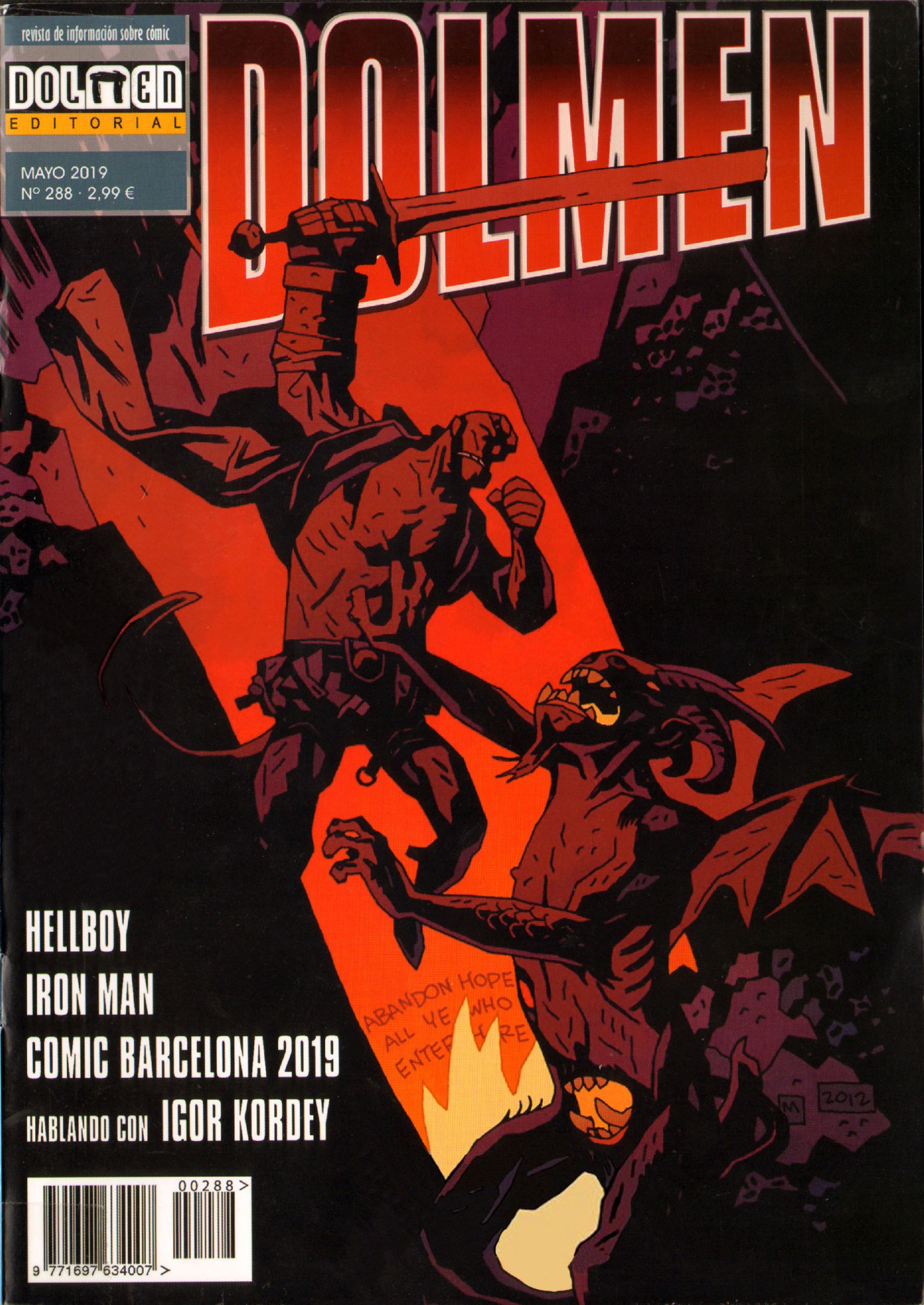 Portada ampliada de DOLMEN