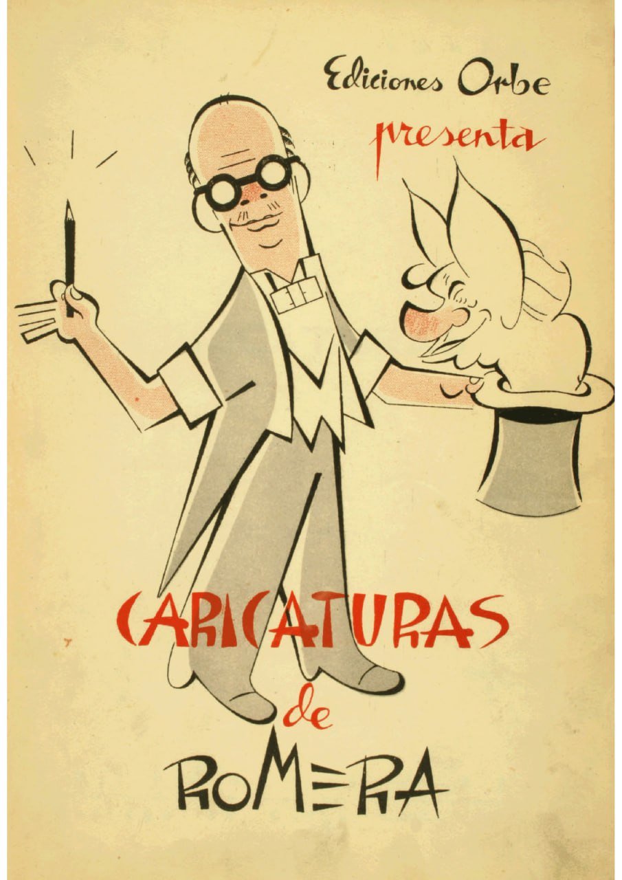 Portada ampliada de Caricaturas de Romera