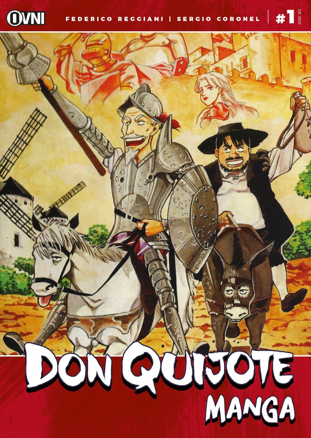 Portada ampliada de DON QUIJOTE MANGA