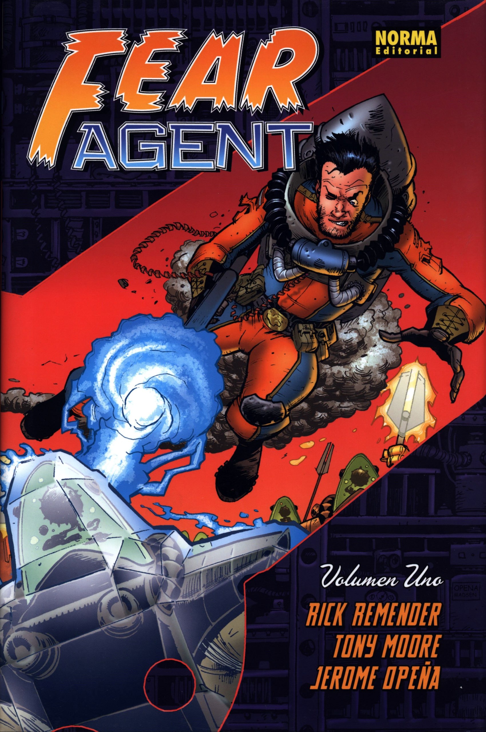 Portada ampliada de FEAR AGENT