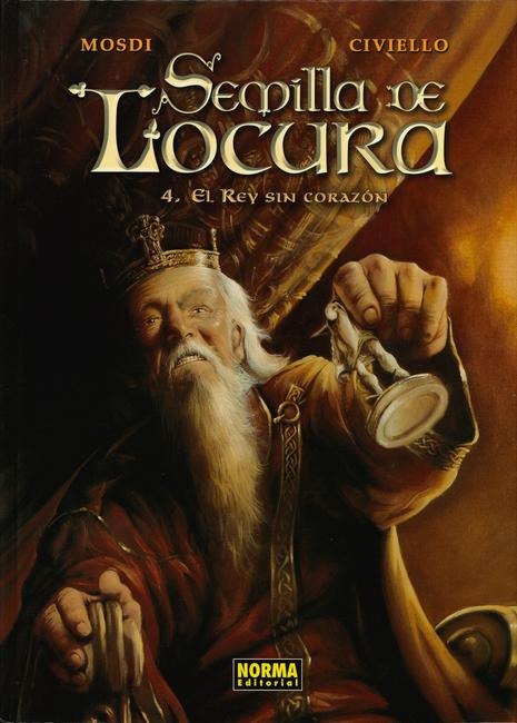 Portada ampliada de Semilla de Locura 4. El Rey sin Corazón