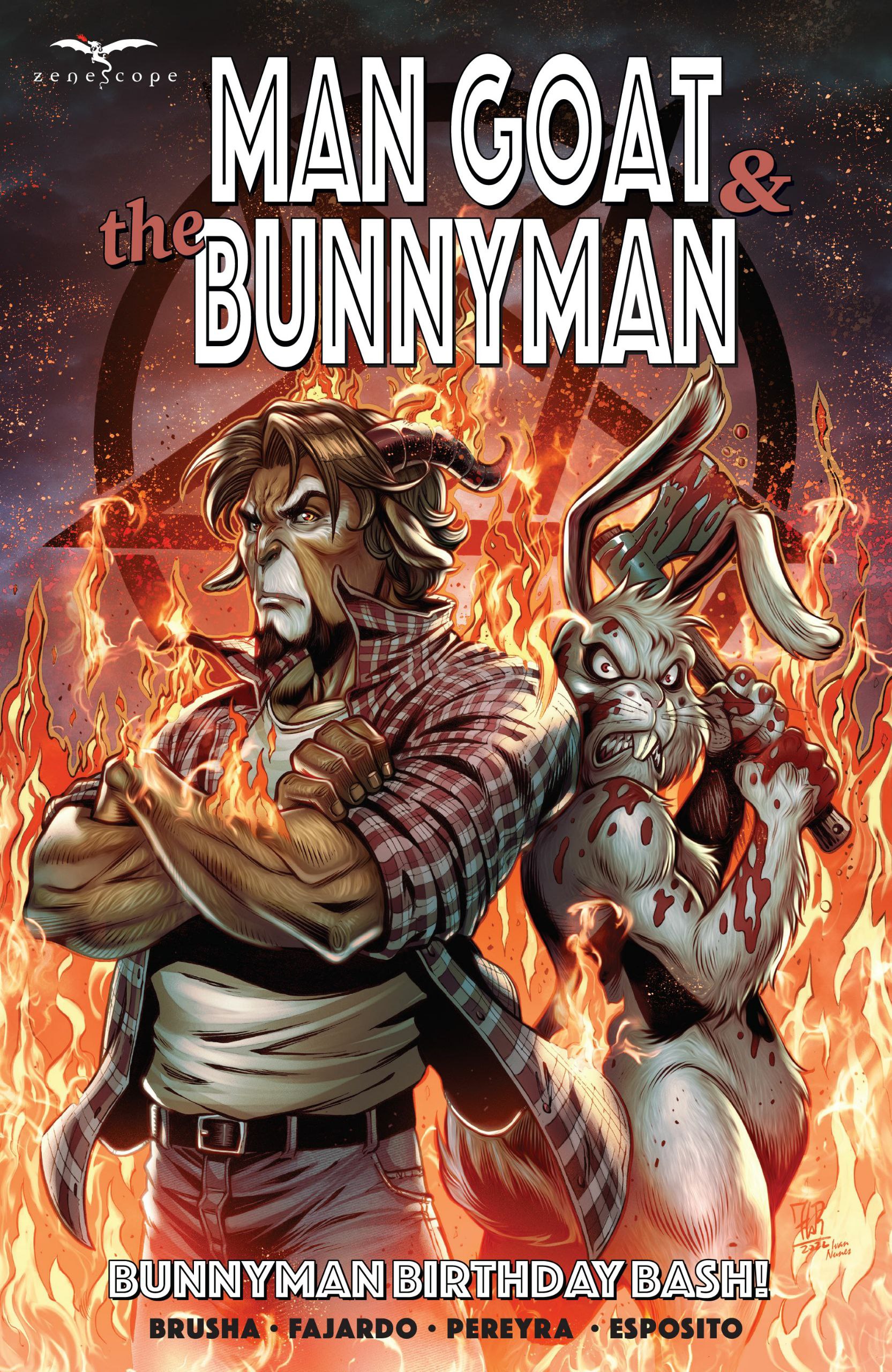 Portada ampliada de Man Goat & The Bunnyman