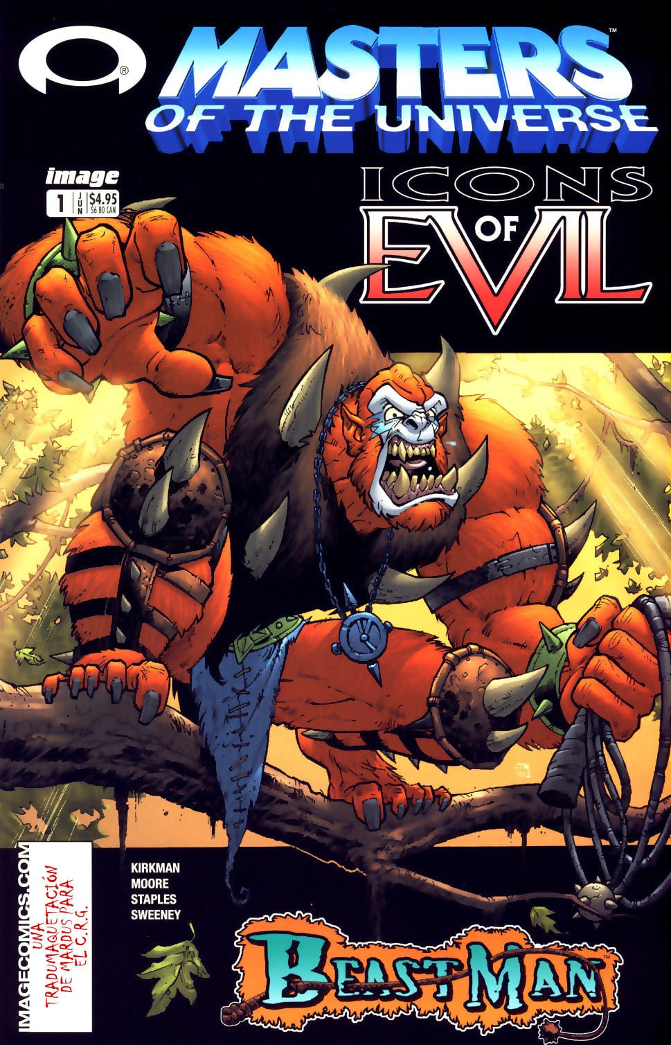 Portada ampliada de MASTERS OF THE UNIVERSE ICONS OF EVIL BEAST-MAN