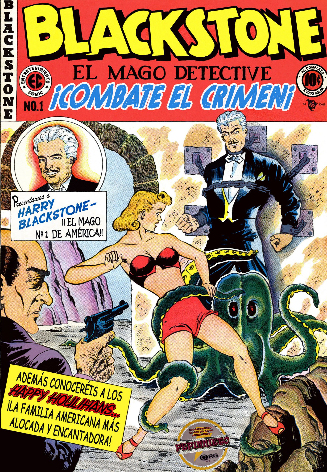 Portada ampliada de BLACKSTONE EL MAGO DETECTIVE ¡COMBATE EL CRIMEN!