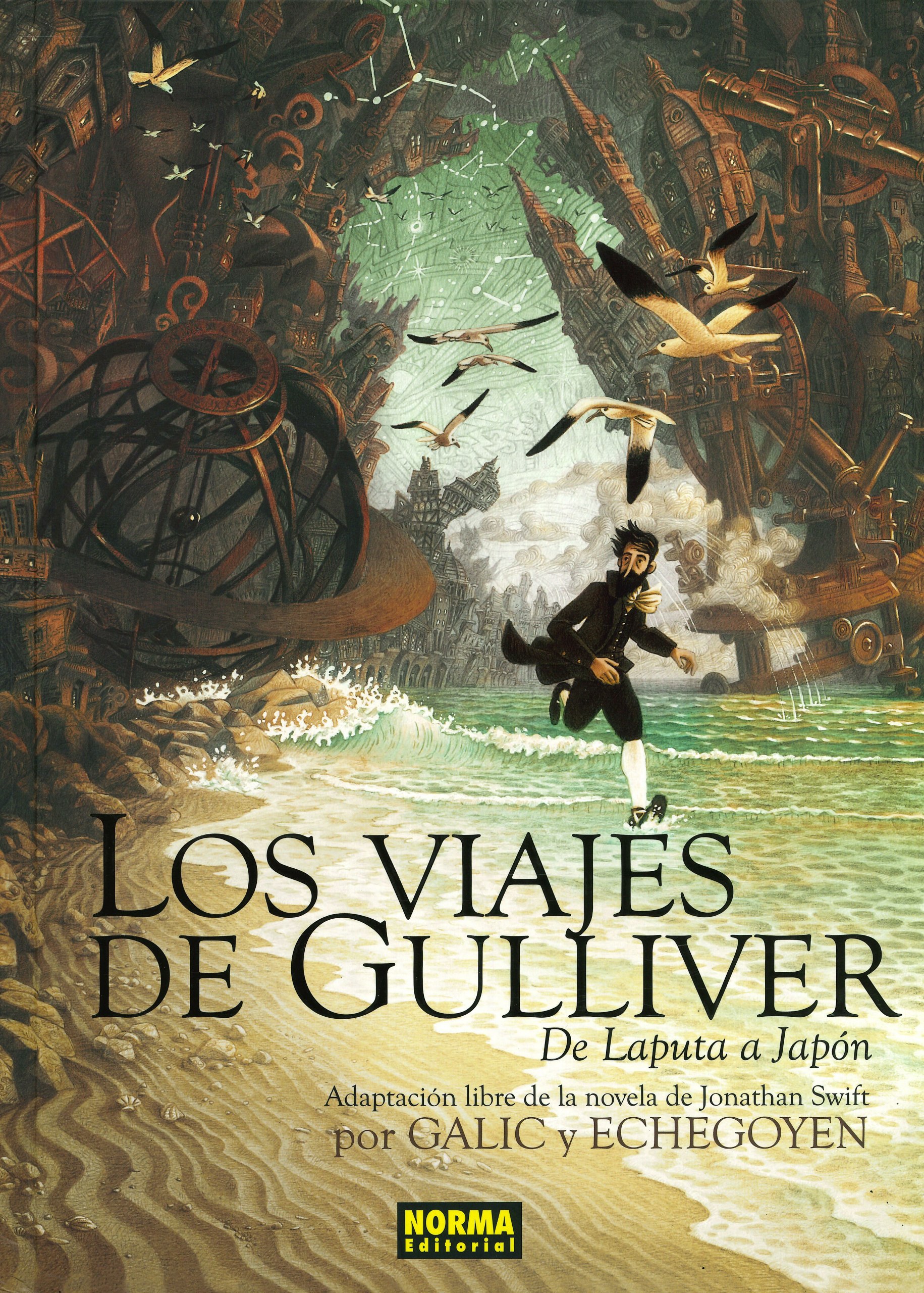 Portada ampliada de LOS VIAJES DE GULLIVER