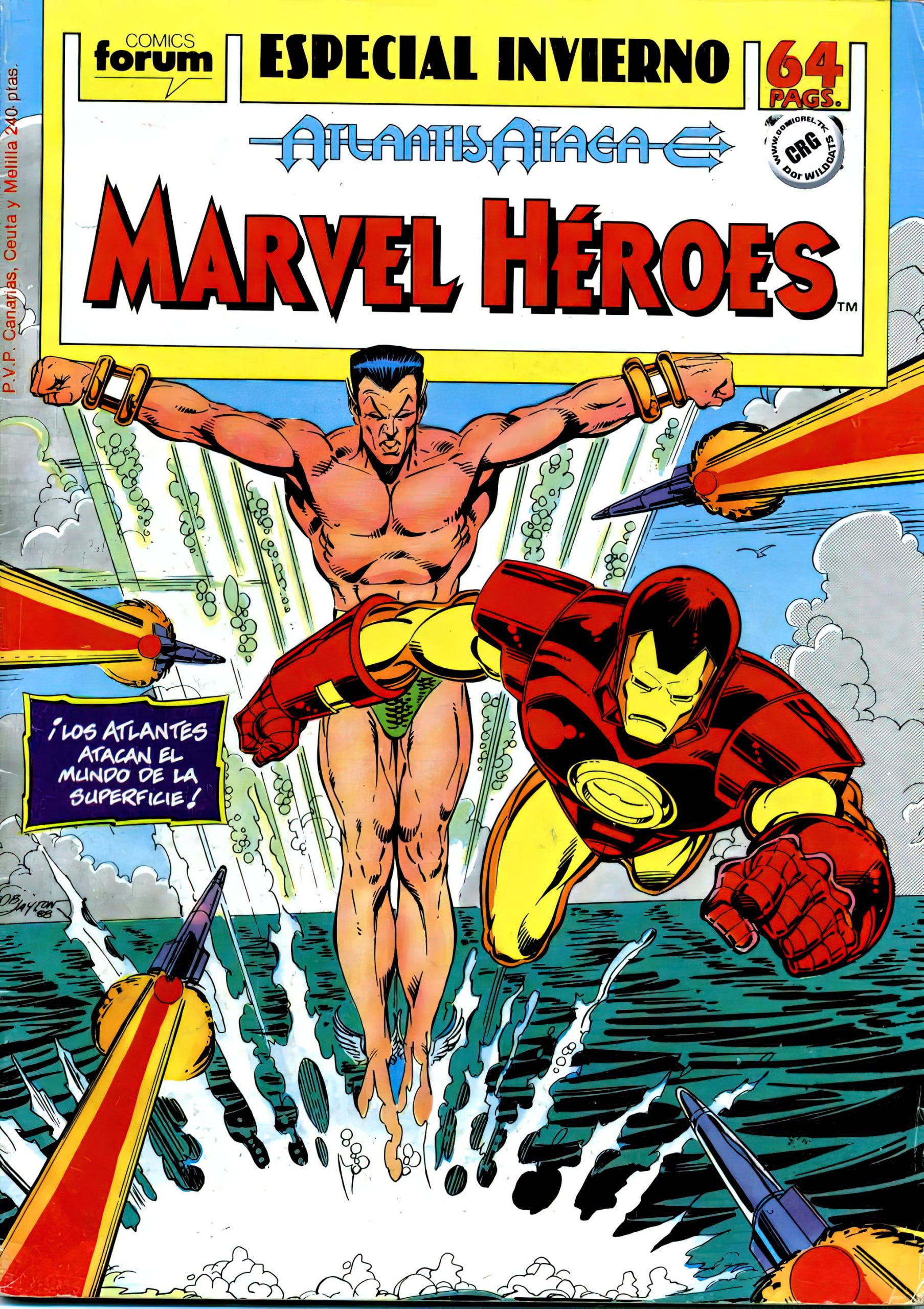 Portada ampliada de MARVEL HÉROES