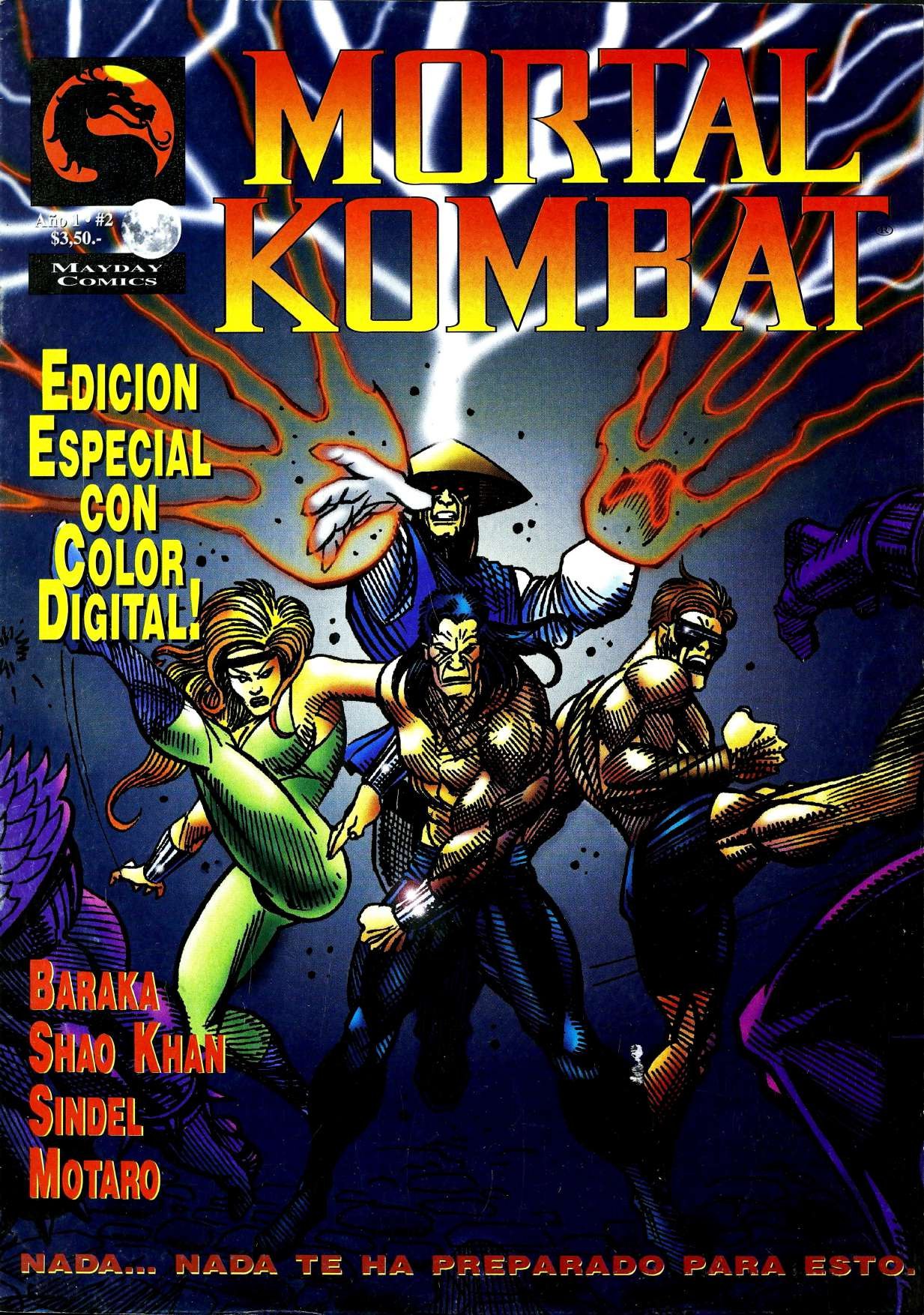 Portada ampliada de Mortal Kombat