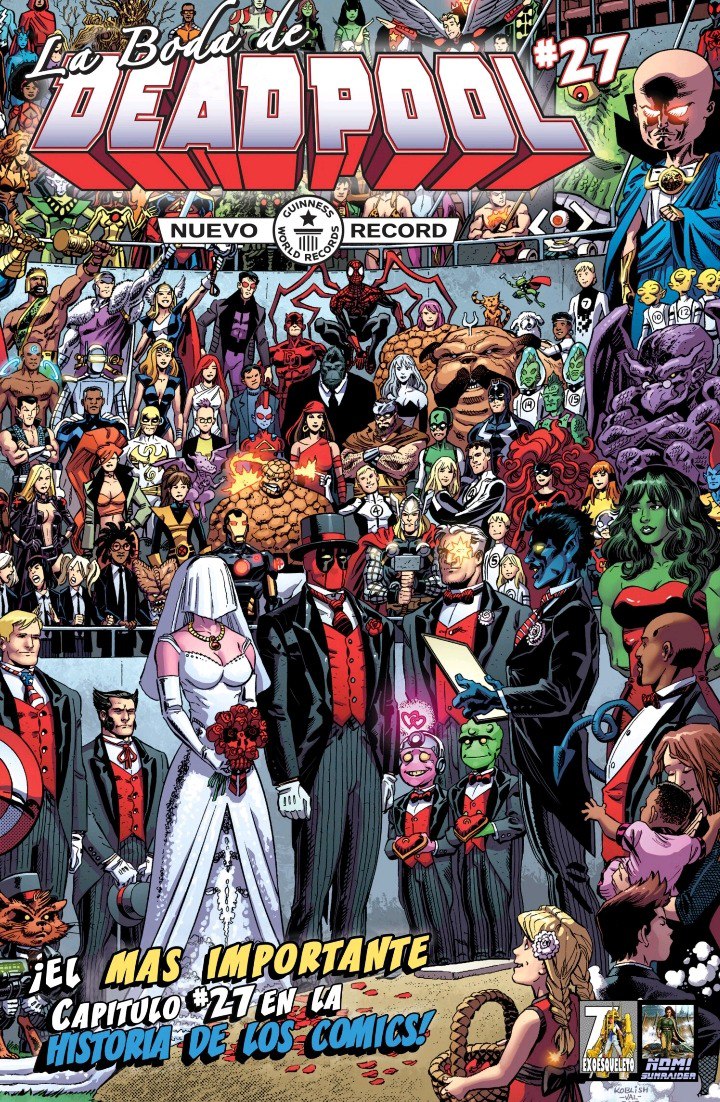 Portada ampliada de La Boda de DEADPOOL '