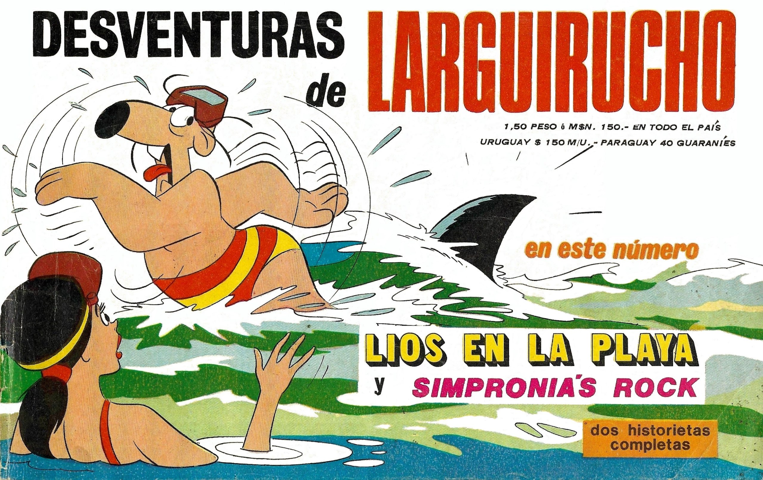 Portada ampliada de Desventuras de Larguirucho