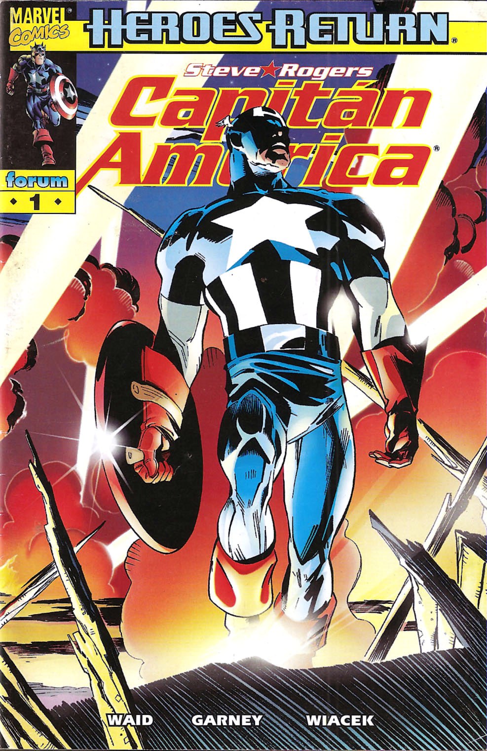 Portada ampliada de Steve Rogers: Captain America