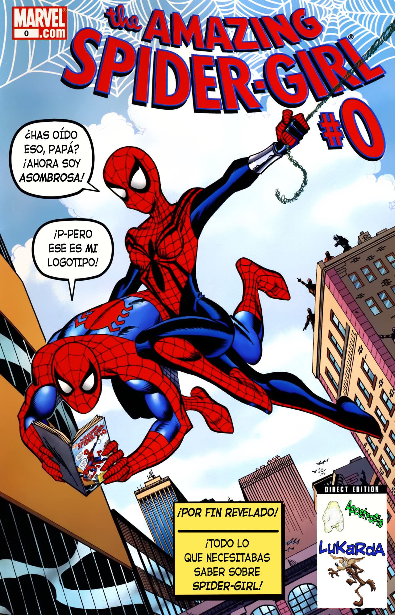 Portada ampliada de the AMAZING SPIDER-GIRL $