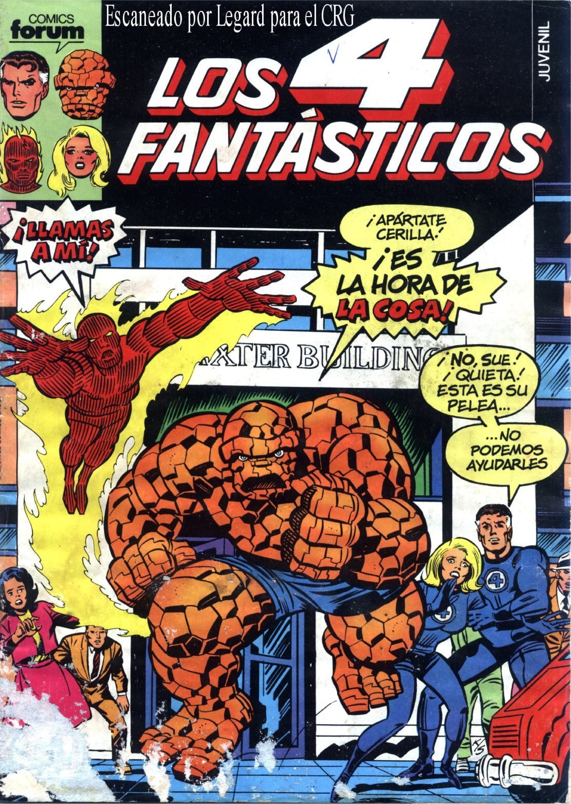 Portada ampliada de LOS 4 FANTÁSTICOS