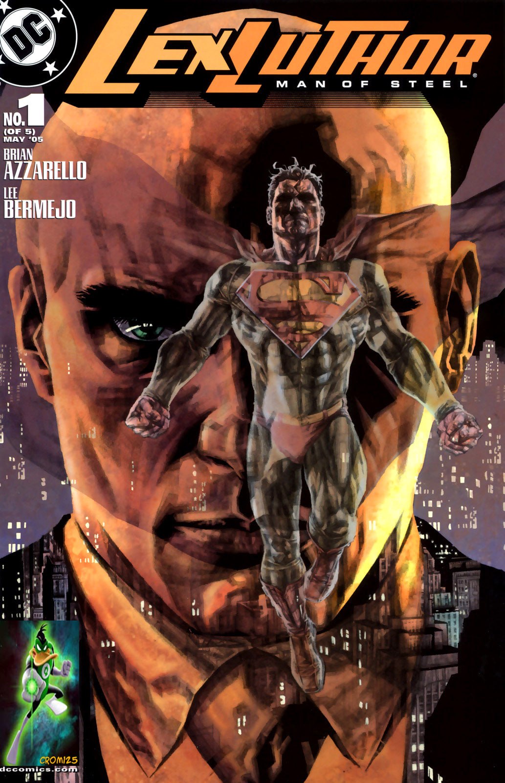Portada ampliada de Lex Luthor Man Of Steel