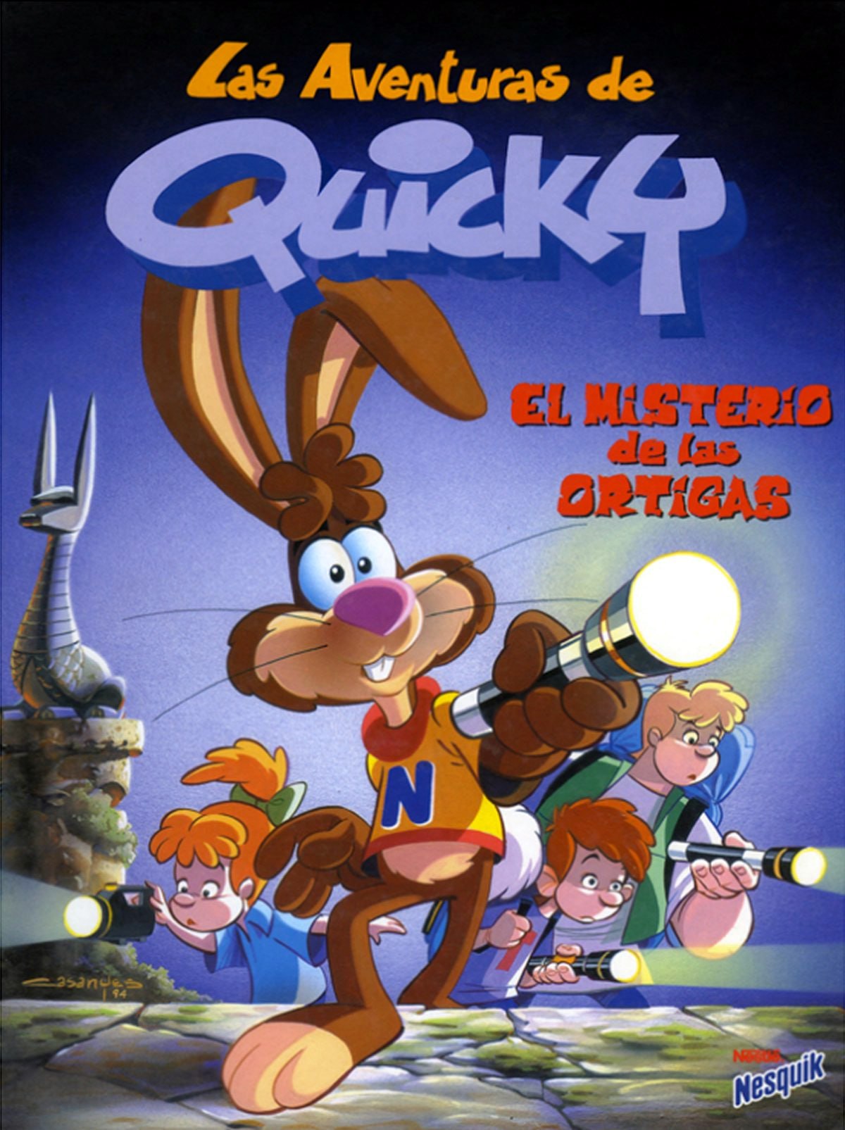 Portada ampliada de Las Aventuras de Quicky. El Misterio de las Ortigas