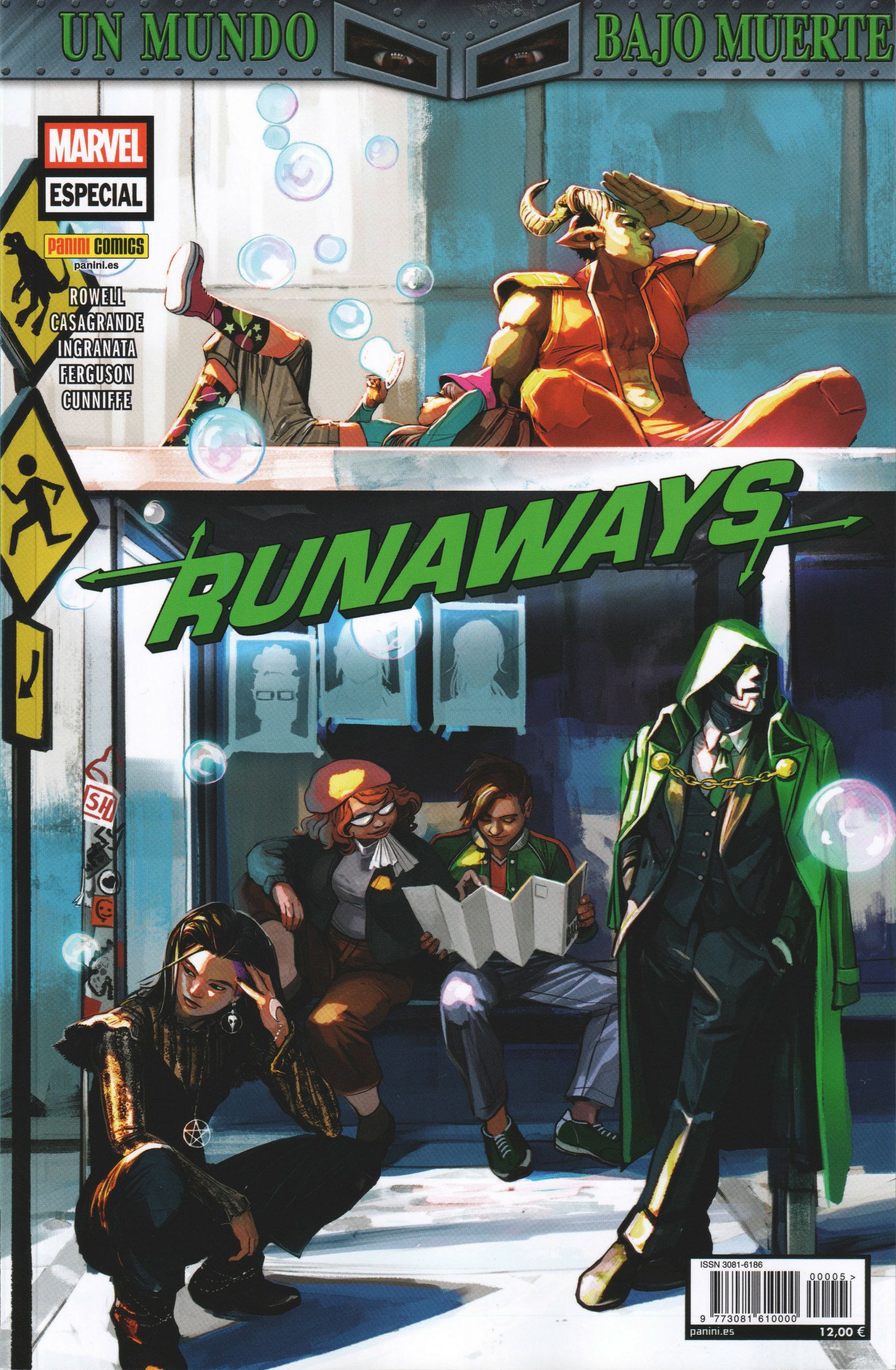 Portada ampliada de Runaways