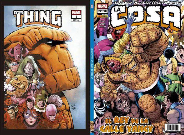 Portada ampliada de The Thing/La Cosa