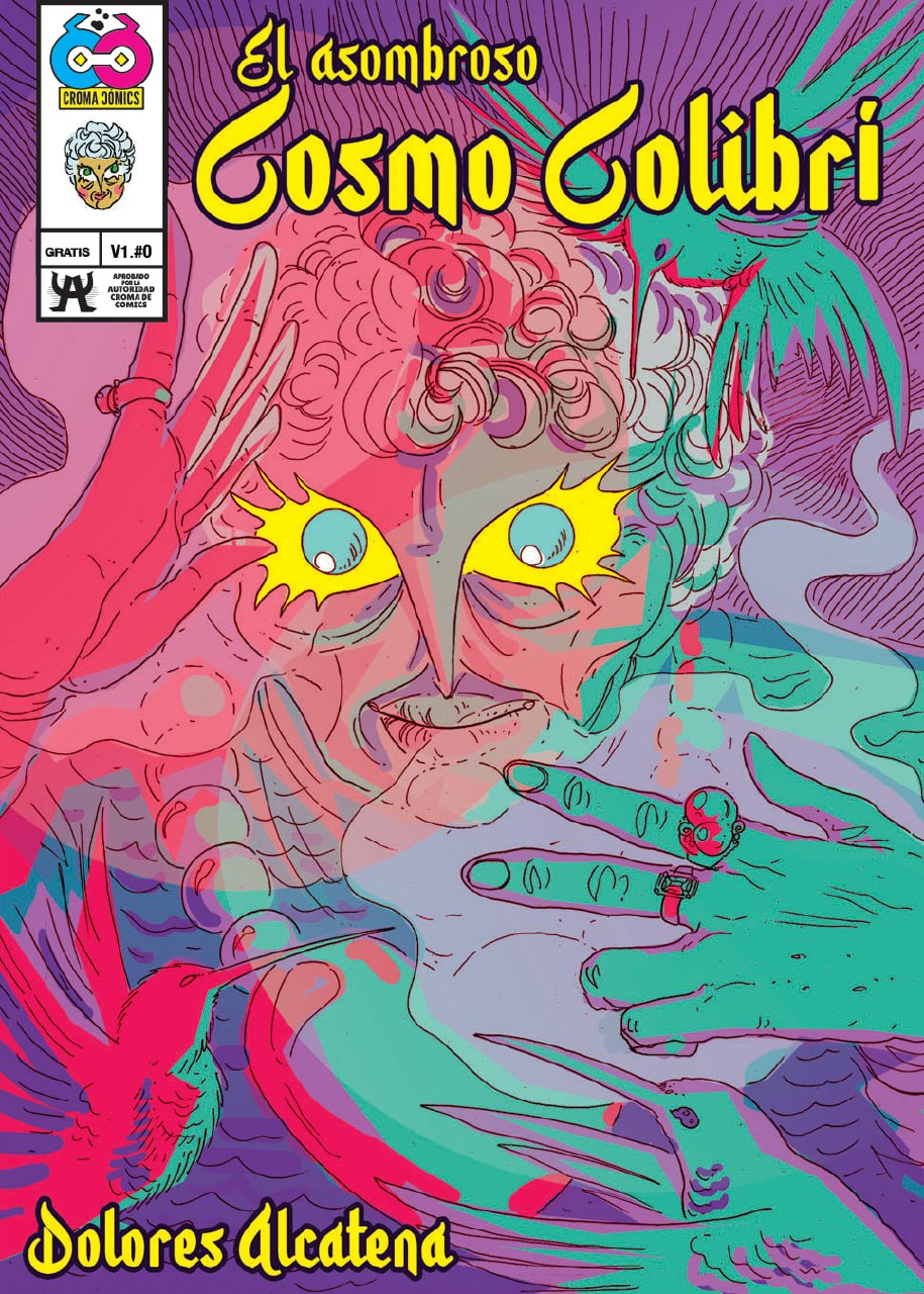 Portada ampliada de El asombroso Cosmo Colibri