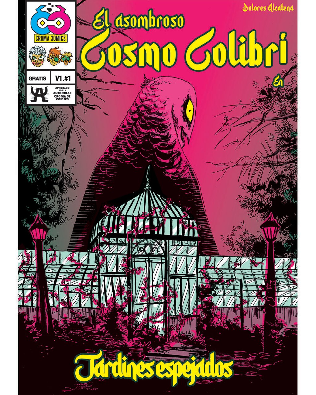 Portada ampliada de El asombroso Cosmo Colibri