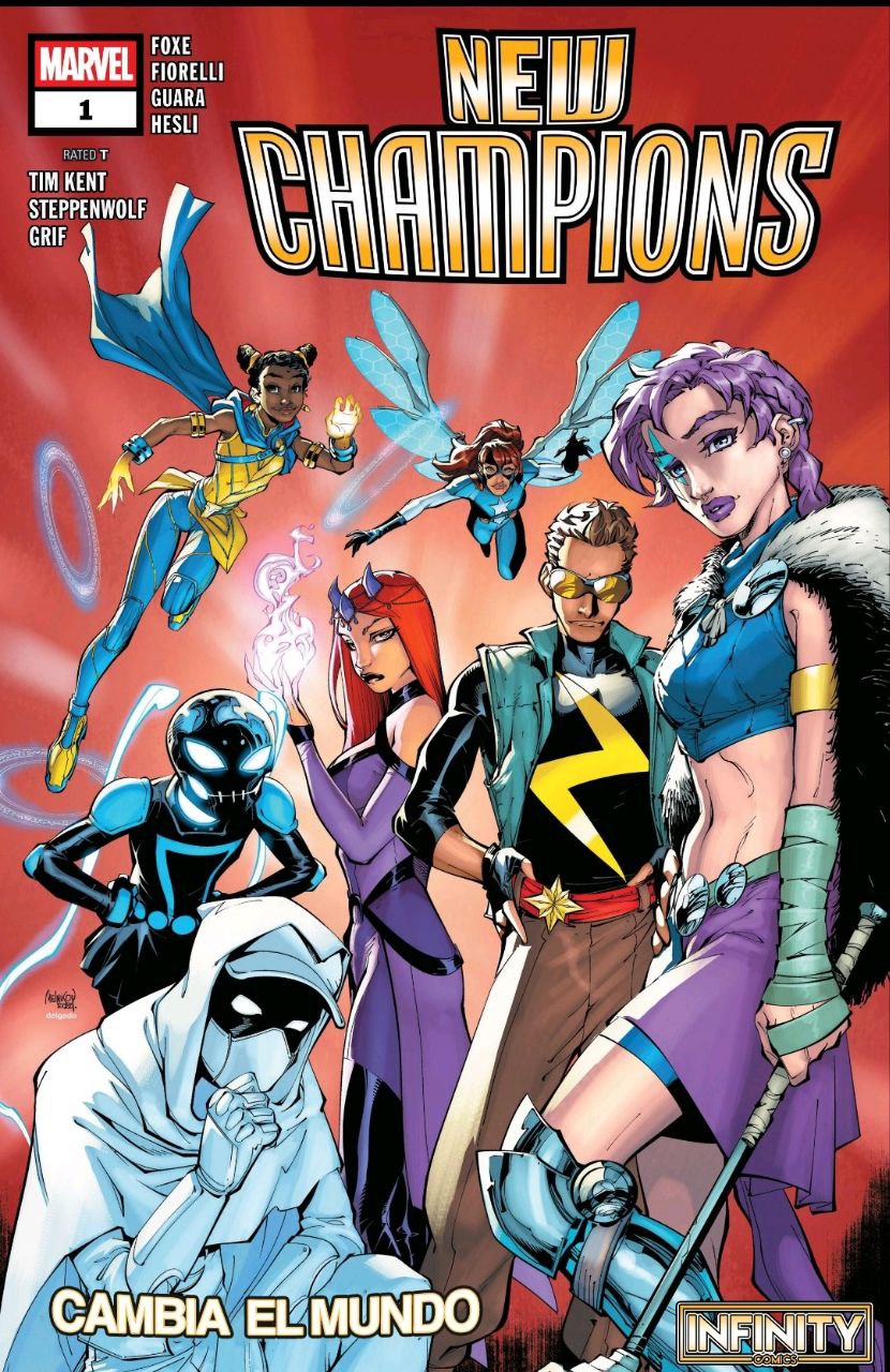 Portada ampliada de New Champions