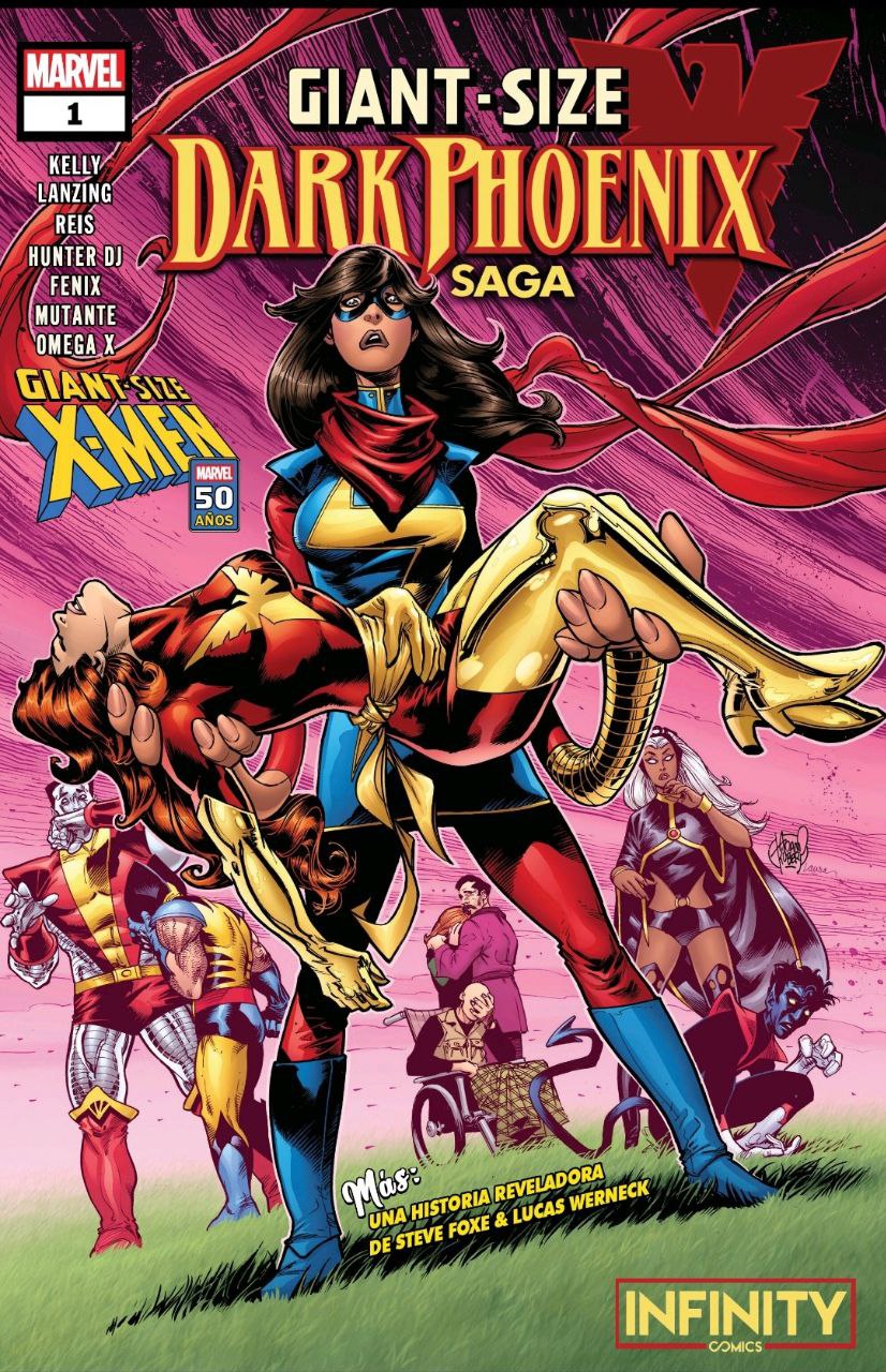 Portada ampliada de GIANT-SIZE DARK PHOENIX SAGA