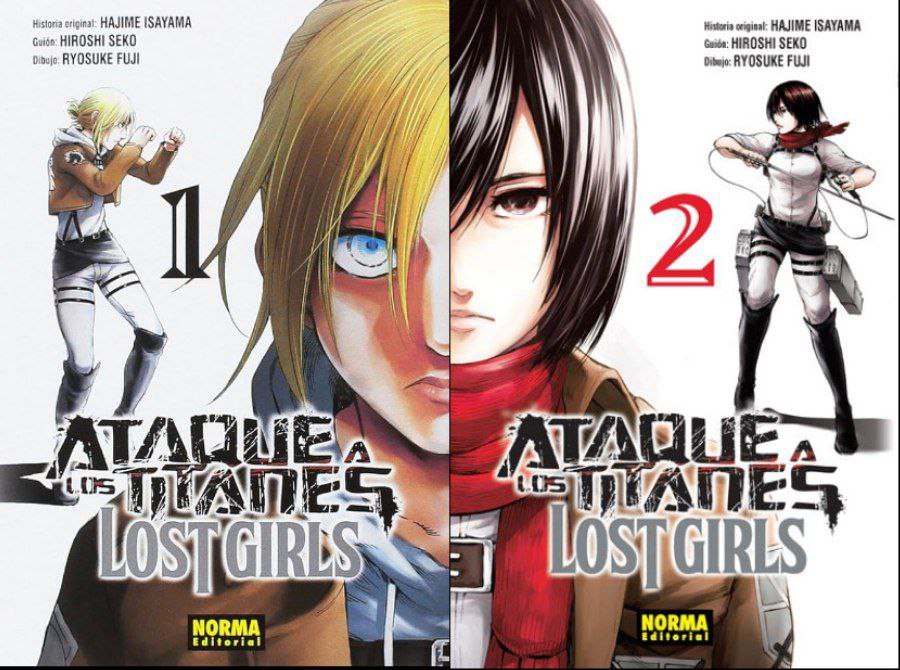 Portada ampliada de ATAQUE A LOS TITANES LOST GIRLS