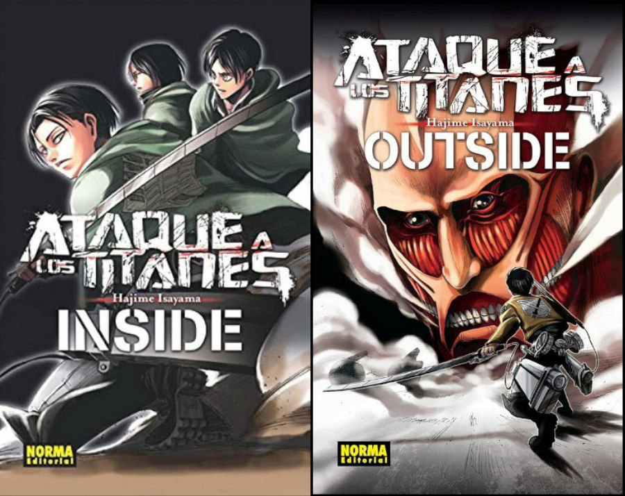 Portada ampliada de Ataque a los Titanes: Inside / Outside