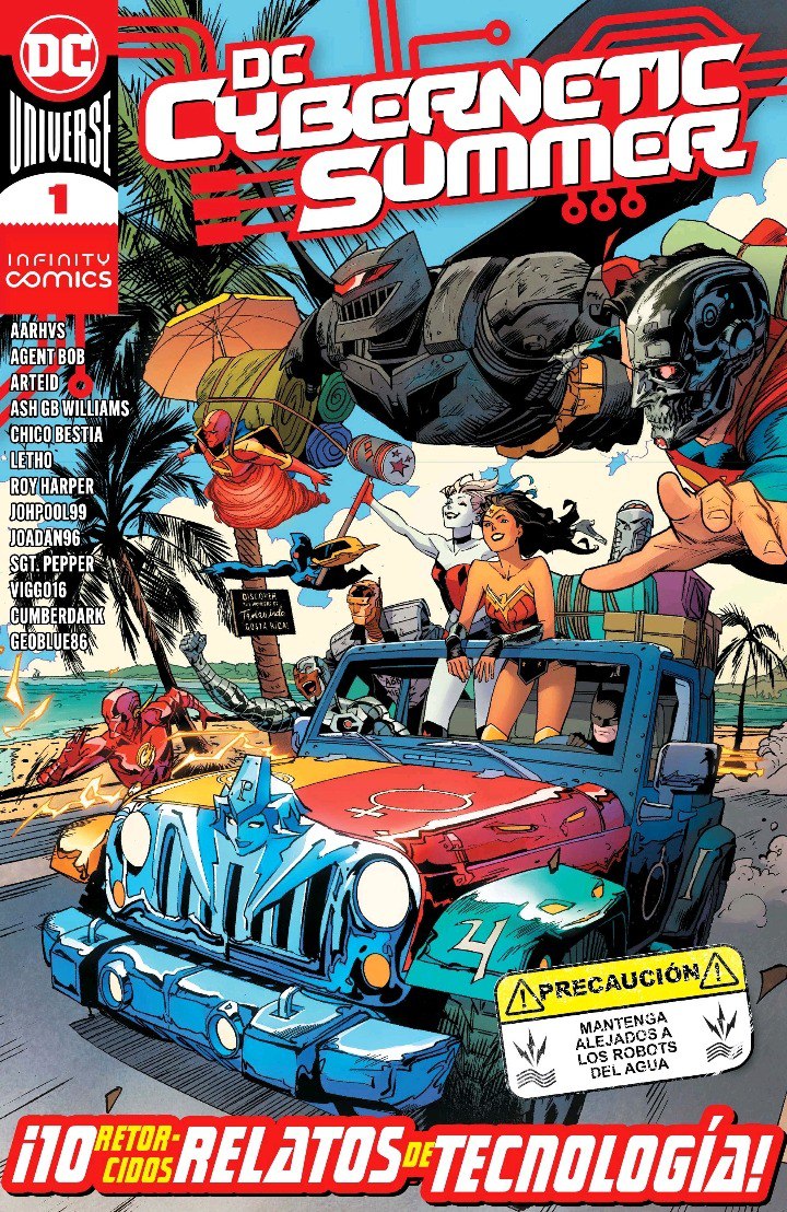 Portada ampliada de DC CYBERNETIC SUMMER