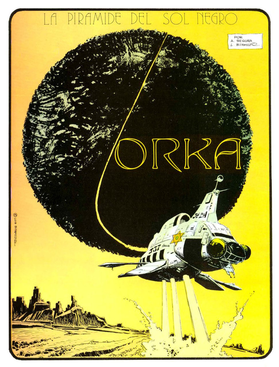 Portada ampliada de La Pirámide del Sol Negro