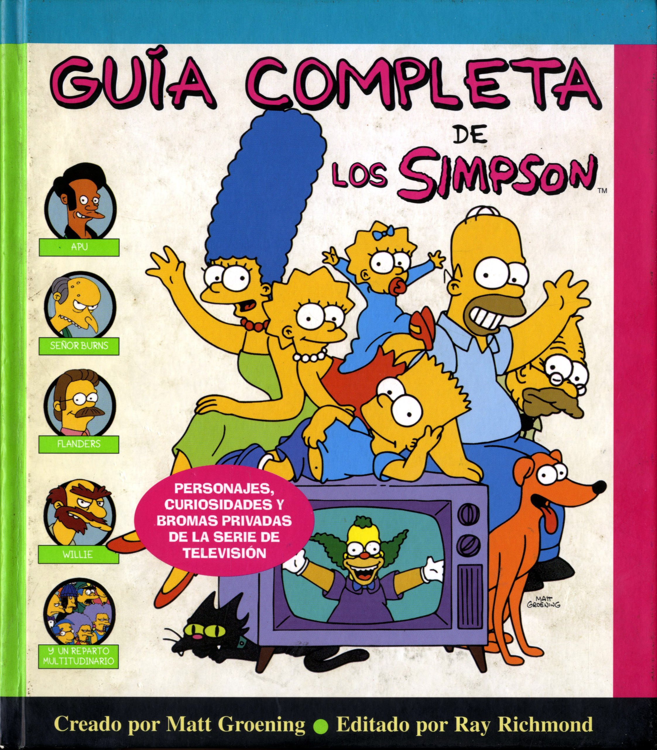 Portada ampliada de GUÍA COMPLETA DE LOS SIMPSON