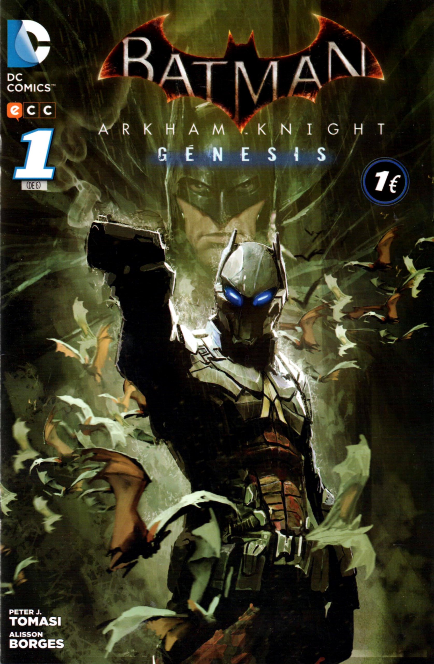 Portada ampliada de BATMAN ARKHAM KNIGHT GENESIS