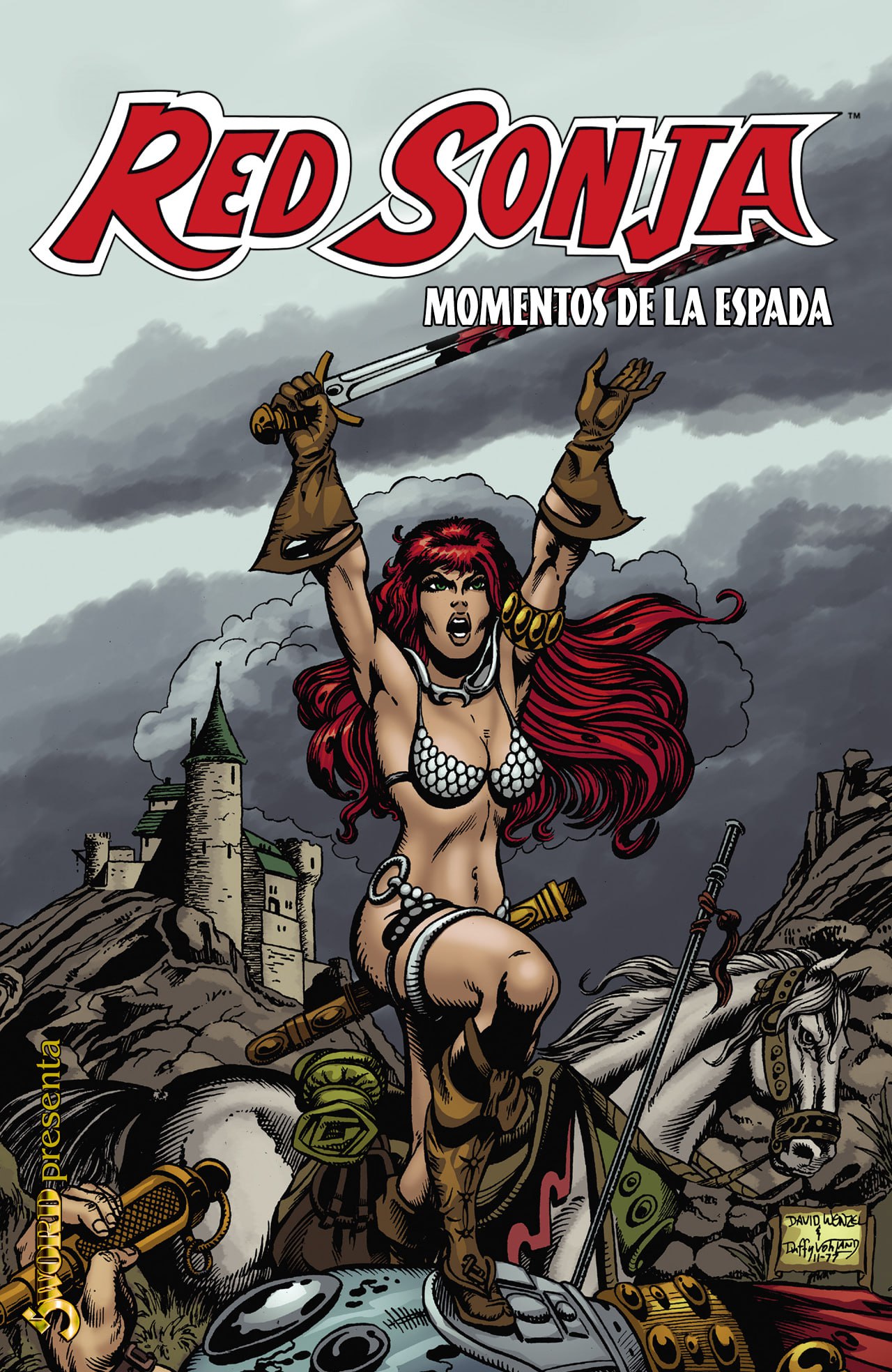Portada ampliada de Red Sonja. Momentos de la espada