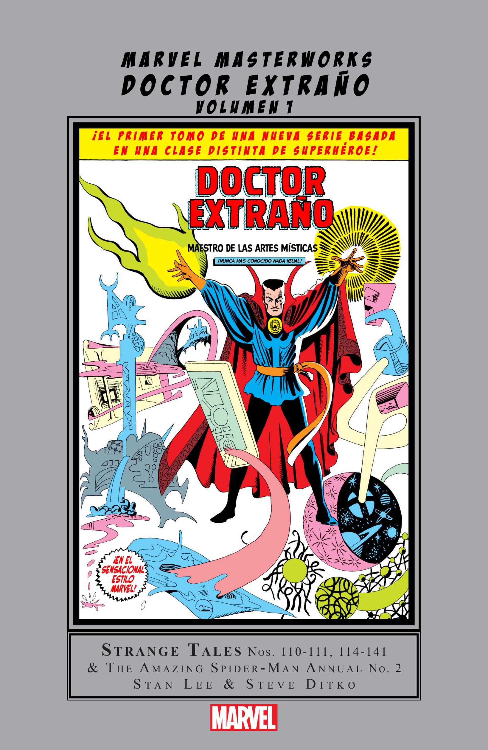 Portada ampliada de MARVEL MASTERWORKS DOCTOR EXTRAÑO VOLUME