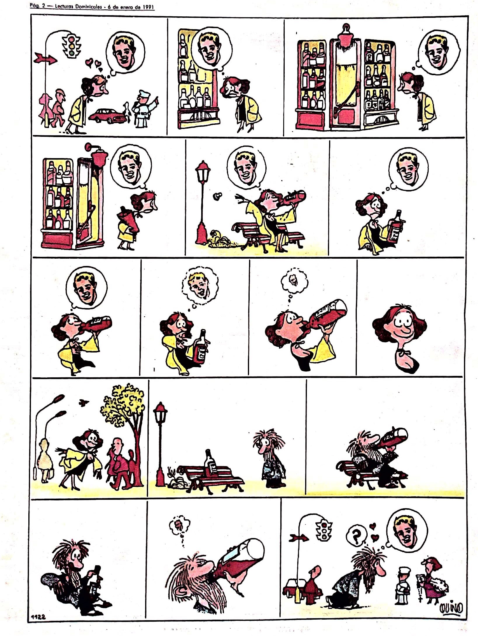 Portada ampliada de QUINO A COLOR 1991