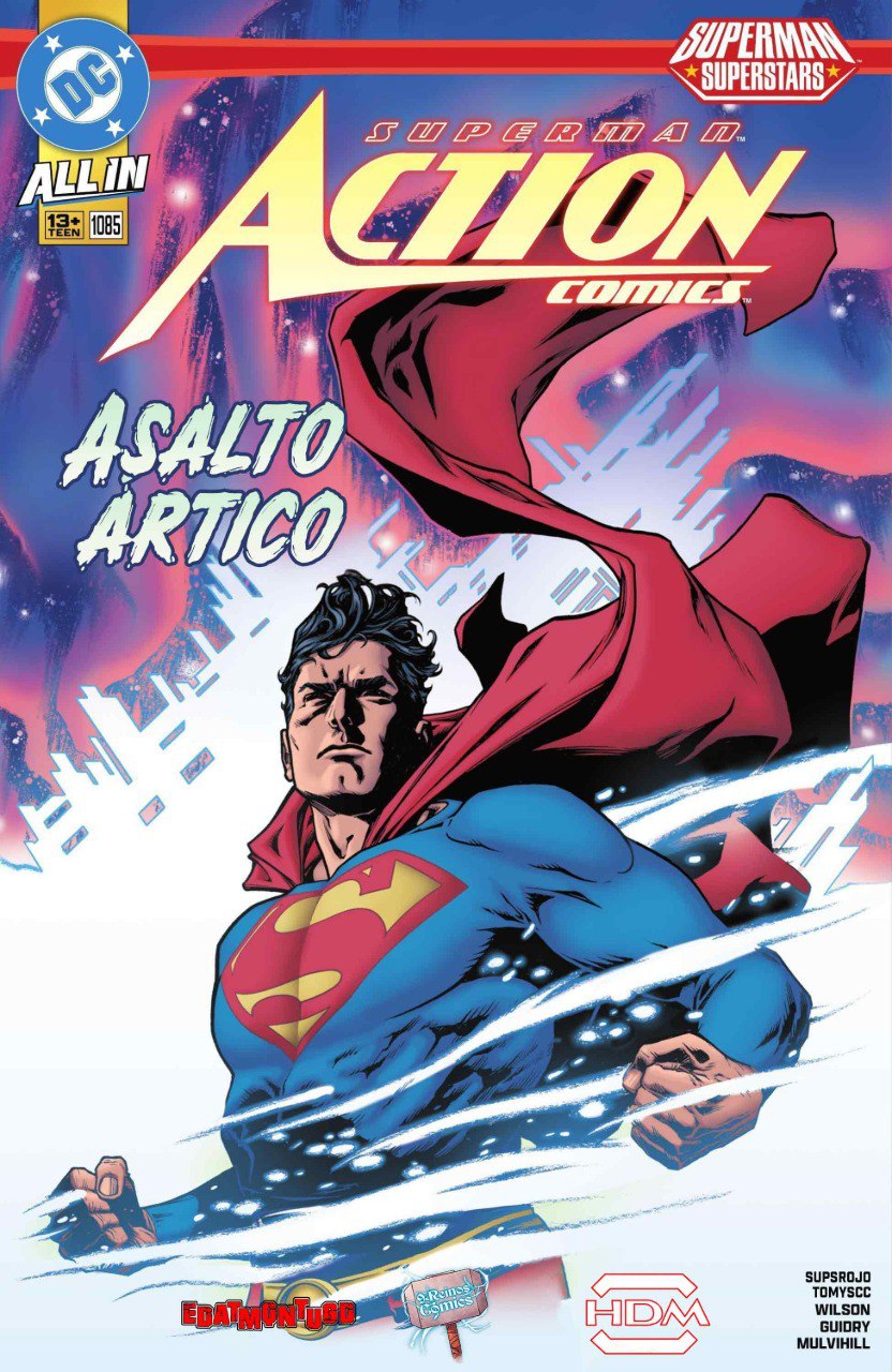 Portada ampliada de Superman Action Comics