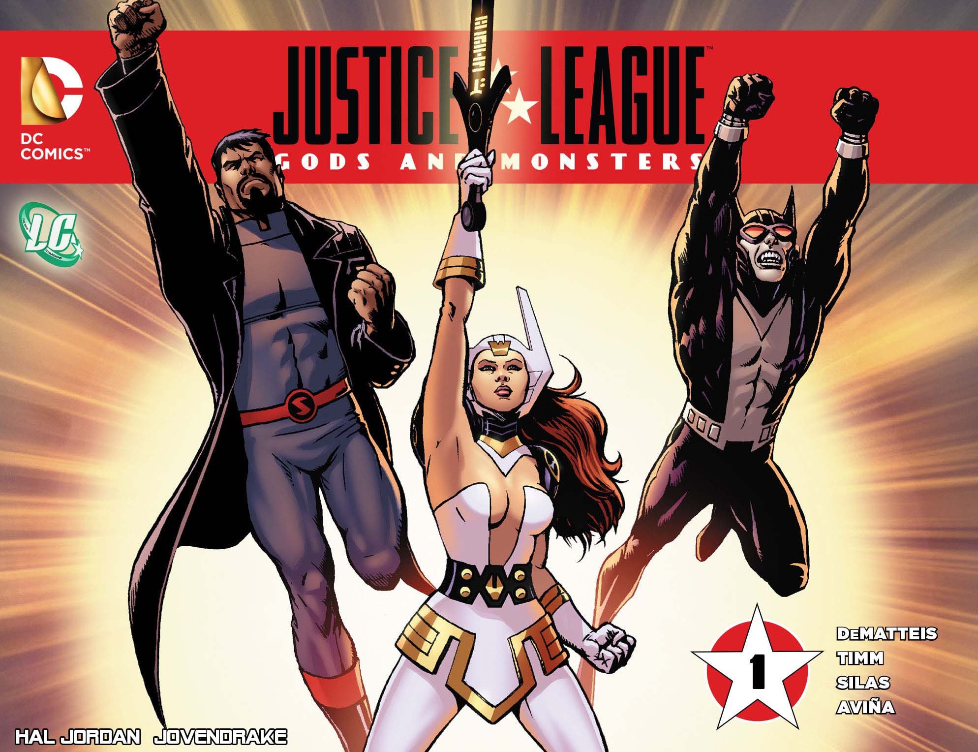 Portada ampliada de JUSTICE LEAGUE GODS AN MONSTERS
