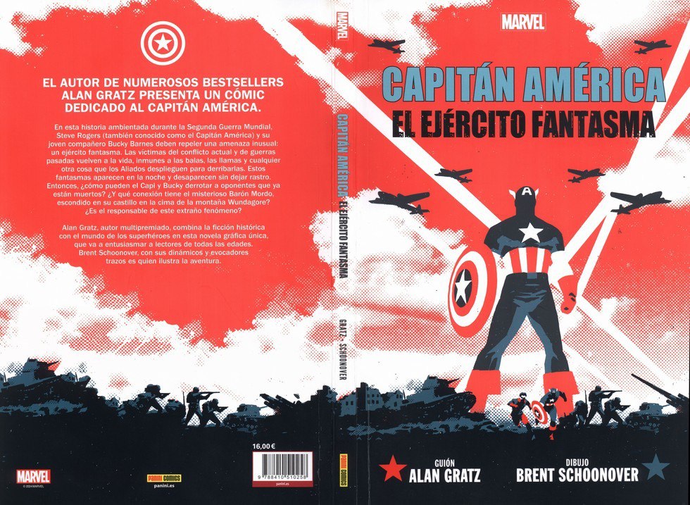 Portada ampliada de CAPITÁN AMÉRICA EL EJÉRCITO FANTASMA