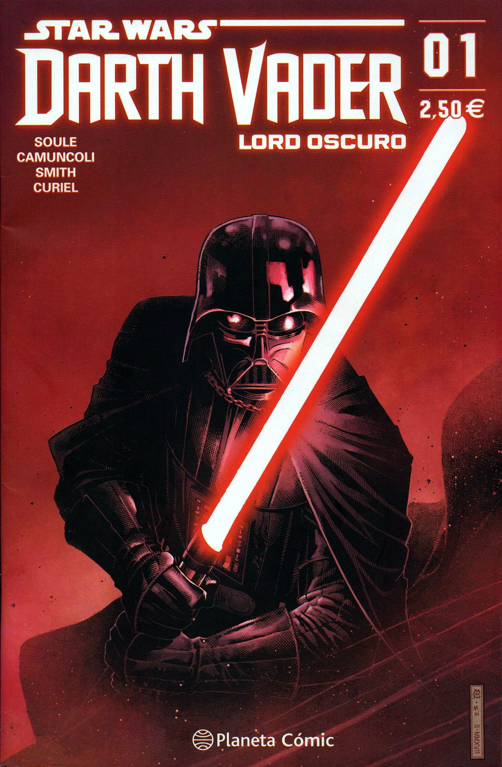 Portada ampliada de Darth Vader Lord Oscuro