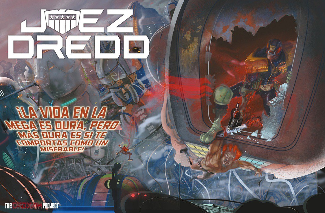 Portada ampliada de Juez Dredd