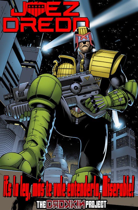 Portada ampliada de Judge Dredd
