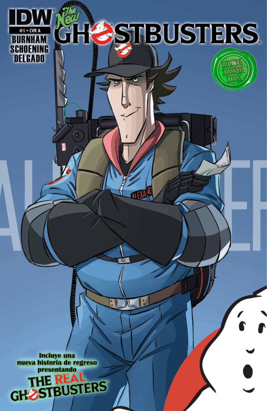 Portada ampliada de The New Ghostbusters