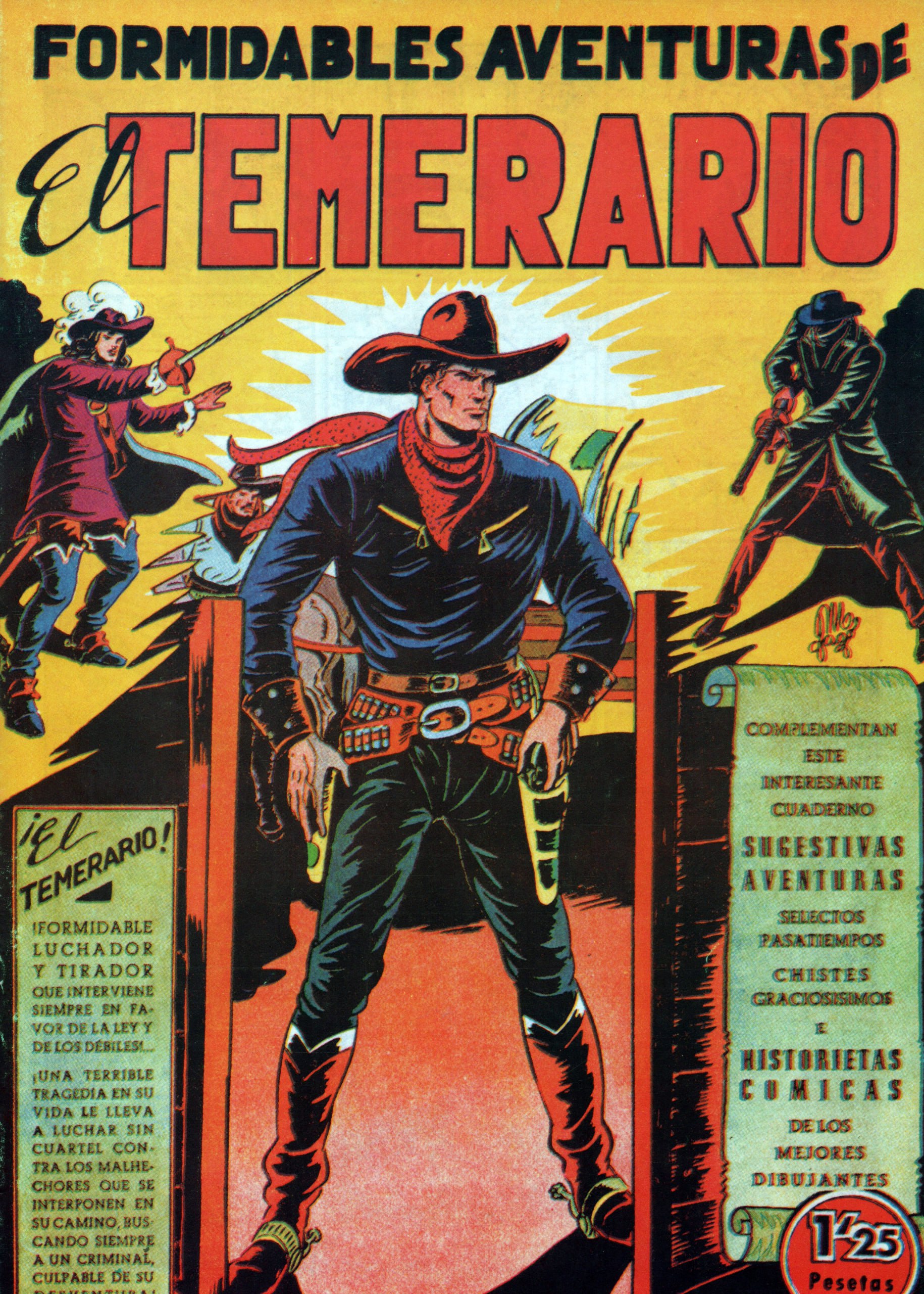 Portada ampliada de FORMIDABLES AVENTURAS de El TEMERARIO
