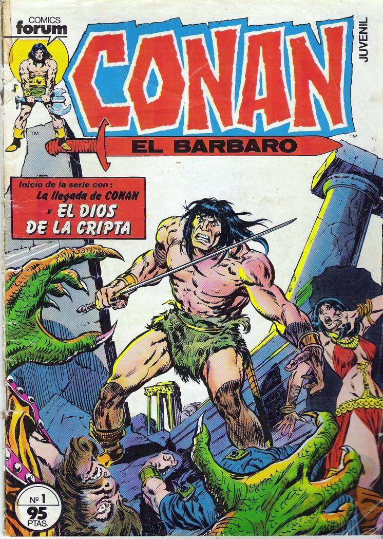Portada ampliada de CONAN EL BARBARO